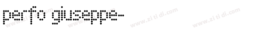 perfo giuseppe字体转换